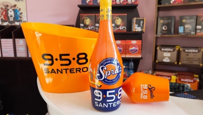 Spritz Santero 958 da 75cl con due Calici in ABS